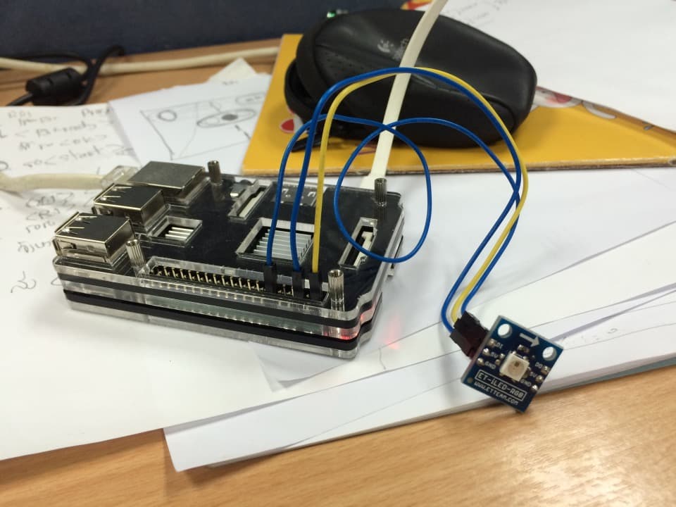 การใช้งาน Neo Pixel WS2812B กับ Raspberry pi2