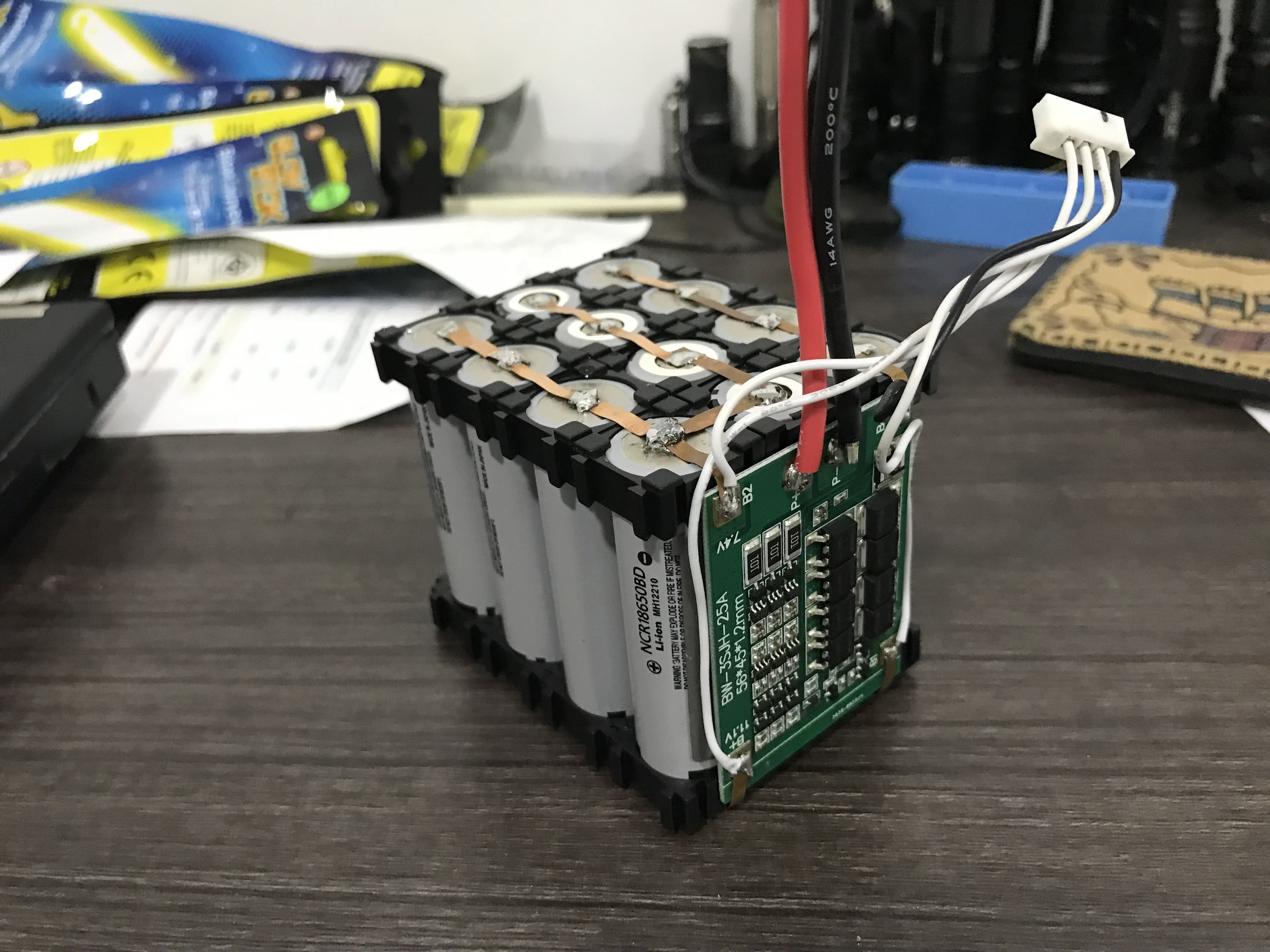 วิธีสร้าง 18650 battery pack 12V